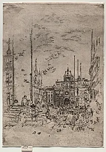 The Piazzetta by James McNeill Whistler (American, 1834–1903)