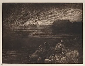The Pillar of Salt by Francis Seymour Haden (British, 1818–1910)