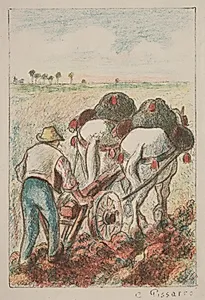 The Plow by Camille Pissarro (French, 1830–1903)