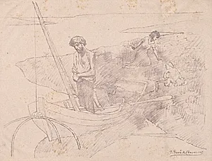 The Poor Fisherman by Pierre Puvis de Chavannes (French, 1824–1898)