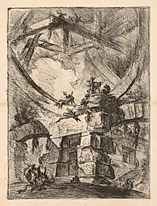The Prisons:  A Prison Door by Giovanni Battista Piranesi (Italian, 1720–1778)