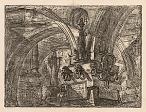 The Prisons:  Round Arches Springing from a Square Column