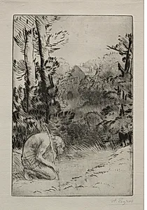 The Prodigal Son (2nd Plate) by Alphonse Legros (French, 1837–1911)