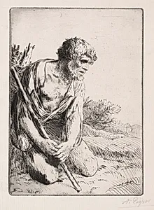The Prodigal Son (3rd Plate) by Alphonse Legros (French, 1837–1911)