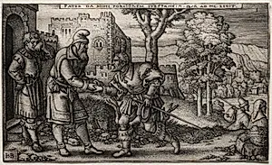 The Prodigal Son by Hans Sebald Beham (German, 1500–1550)