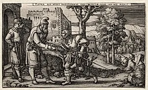 The Prodigal Son by Hans Sebald Beham (German, 1500–1550)