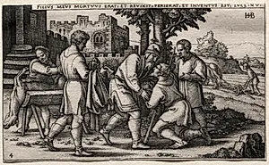 The Prodigal Son: Return of the Prodigal Son by Hans Sebald Beham (German, 1500–1550)