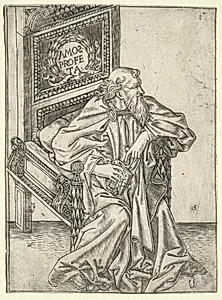 The Prophets:  Amos by Baccio Baldini (Italian, c. 1436–1487)
