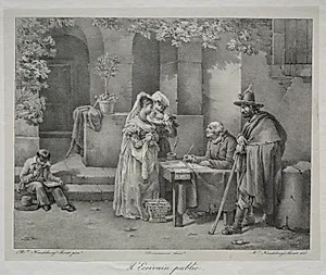 The Public Writer by Antoine Cécile Hortense Haudebourt-Lescot (French, 1784–1845)