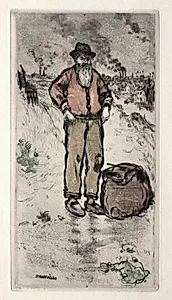 The Rag Picker by Jean-François Raffaëlli (French, 1850–1924)