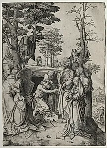 The Raising of Lazarus by Lucas van Leyden (Dutch, 1494–1533)