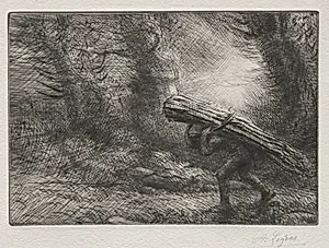 The Return to the Cottage by Alphonse Legros (French, 1837–1911)