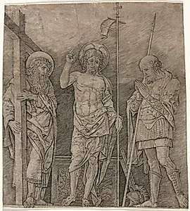 The Risen Christ between St Andrew and Longinus