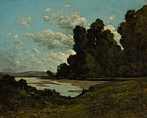 The River Loire at Nevers by Henri Joseph Harpignies (French, 1819–1916)