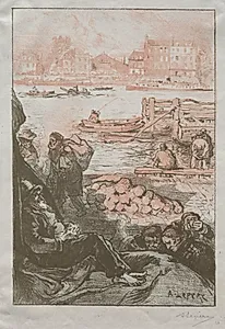 The River Porter, Monday by Auguste Louis Lepère (French, 1849–1918)