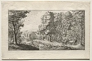 The Road at the Border of the Woods by Albert Flamen (Flemish, c. 1620–1669)