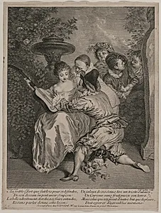The Romancer by Charles-Nicolas Cochin (French, 1715–1790)