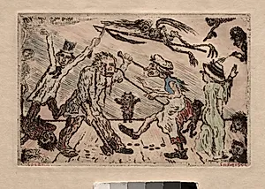 The Seven Deadly Sins: Anger by James Ensor (Belgian, 1860–1949)