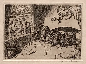 The Seven Deadly Sins: Sloth by James Ensor (Belgian, 1860–1949)