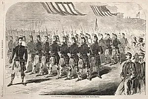 The Seventy-Ninth Regiment (Highlanders) New York State Militia by Winslow Homer (American, 1836–1910)