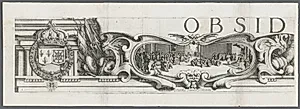 The Siege of La Rochelle: Plate 1 by Jacques Callot (French, 1592–1635)