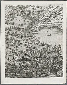 The Siege of La Rochelle: Plate 11 by Jacques Callot (French, 1592–1635)