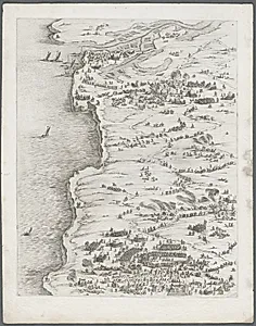 The Siege of La Rochelle: Plate 5 by Jacques Callot (French, 1592–1635)