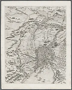 The Siege of La Rochelle: Plate 6 by Jacques Callot (French, 1592–1635)