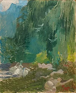 The Siesta by Albert Besnard (French, 1849–1934)