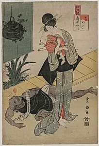 The Sixth Month (from the series The Twelve Felicitous Months in Edo Brocades) by Utagawa Toyokuni (Japanese, 1769–1825)