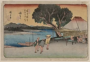 The Sixty-Nine Stations of the Kiso Highway: Shionata by Utagawa Hiroshige (Japanese, 1797–1858)