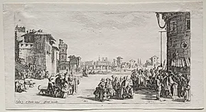 The Slave Market by Jacques Callot (French, 1592–1635)