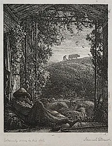The Sleeping Shepherd by Samuel Palmer (British, 1805–1881)