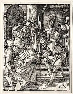 The Small Passion:  Christ Before Annas by Albrecht Dürer (German, 1471–1528)