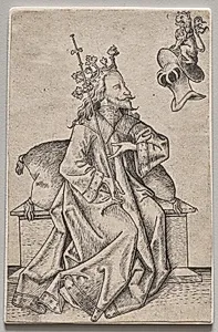 The Small Playing Cards:  Second Suit:  Helmets:  Playing Card with King and Helmet