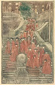 The Spanish Steps by Maurice Prendergast (American, 1858–1924)