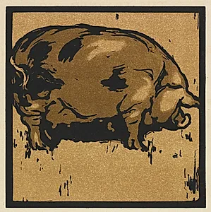 The Square Book of Animals: The Learned Pig by William Nicholson (British, 1872–1949)
