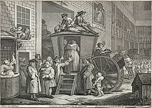 The Stage Coach by William Hogarth (British, 1697–1764)