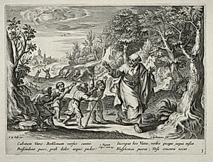 The Story of Elisha by Nicolaes Rijckmans (Flemish, 1616-)