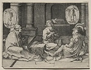 The Story of Joseph:  Joseph Interprets the Dreams in Prison by Lucas van Leyden (Dutch, 1494–1533)