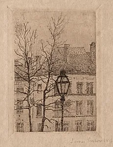 The Street Lamp by James Ensor (Belgian, 1860–1949)