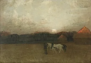 The Stubble Field by Henry Golden Dearth (American, 1864–1918)