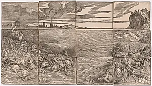The Submersion of Pharaoh's Army in the Red Sea by Titian (Italian, c. 1488–1576)