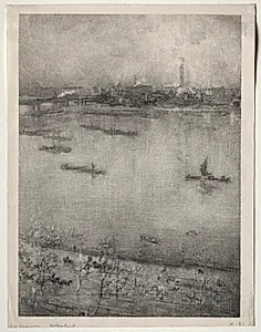 The Thames by James McNeill Whistler (American, 1834–1903)