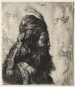 The Third Oriental Head by Rembrandt van Rijn (Dutch, 1606–1669)
