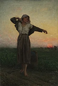 The Tired Gleaner by Jules Breton (French, 1827–1906)