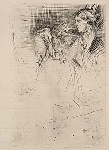 The Toilet by James McNeill Whistler (American, 1834–1903)