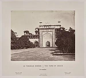The Tomb of Akber, Secundra by Louis-Théophile Marie Rousselet (French, 1845–1929)