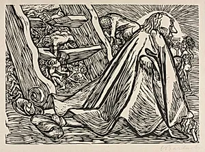 The Transformations of God:  The Divine Beggar by Ernst Barlach (German, 1870–1938)