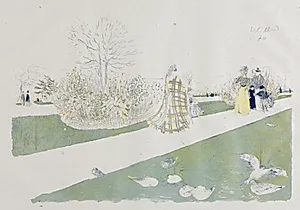 The Tuileries Garden by Edouard Vuillard (French, 1868–1940)
